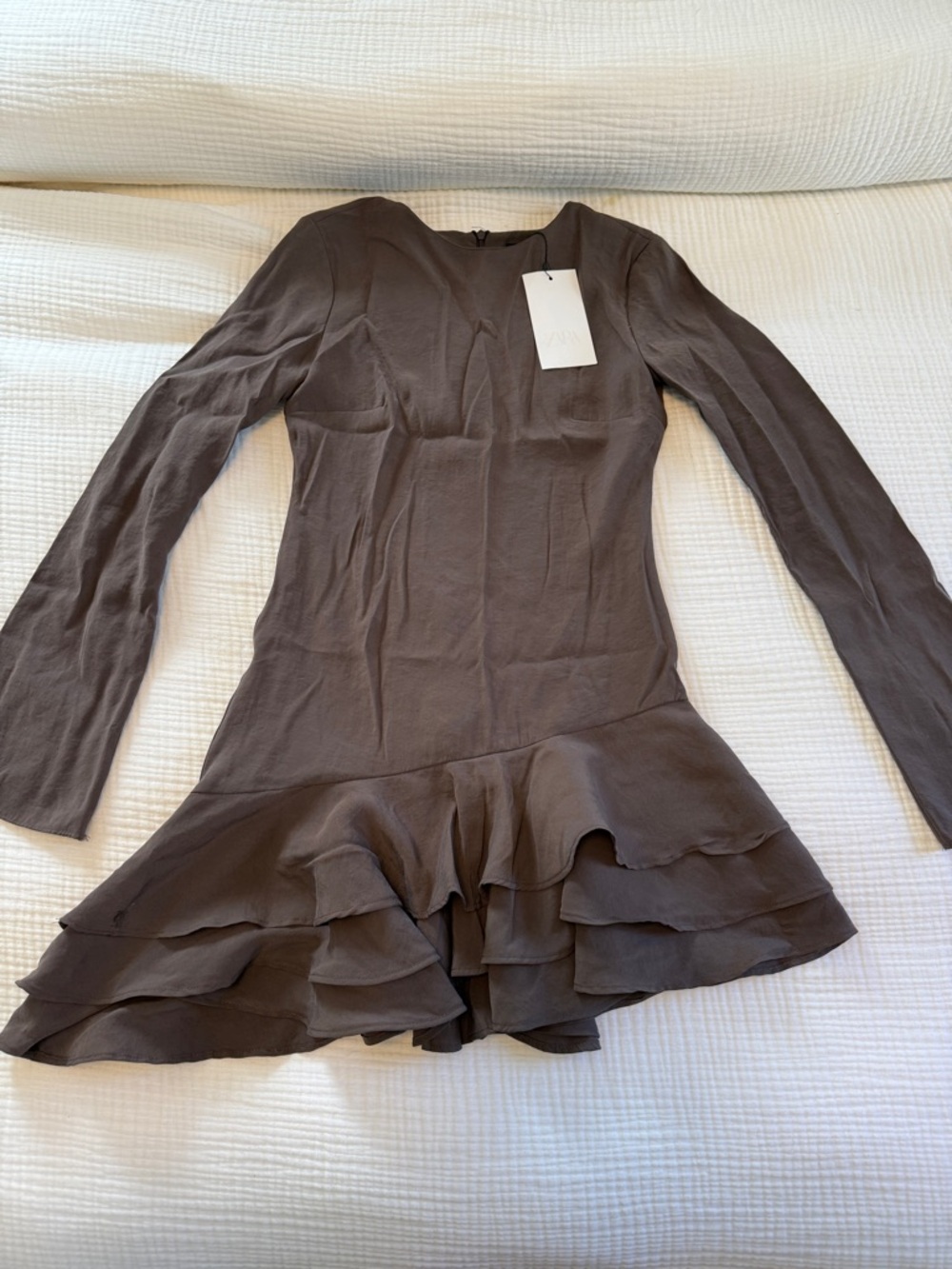NWT! Zara - Asymmetric Mini Dress - XS